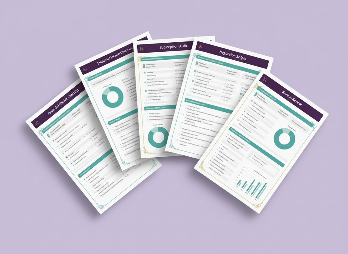 Financial Reset Toolkit — 5 PDF guides including subscription audit, negotiation scripts, and emergency fund roadmap